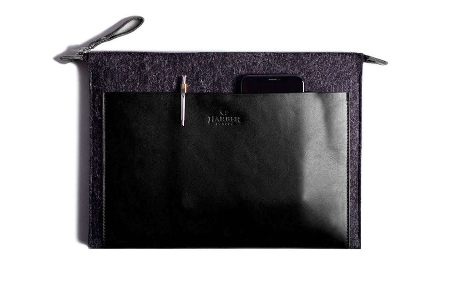 Folio Macbook Leather & Felt Sleeve-5