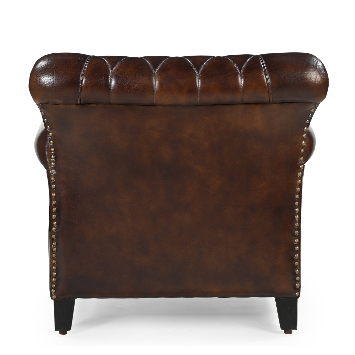 Studded Leather Armchair