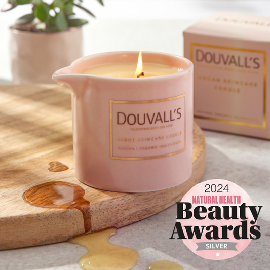 Argan Massage Candle - Vanilla Jasmin & Ginger 180g | Intensely Nourishing and Hydrating Body Treatment-0