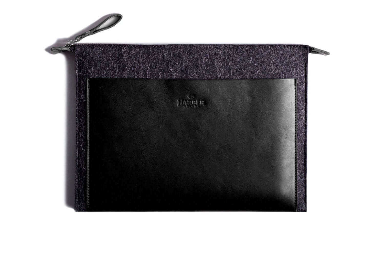 Folio Macbook Leather & Felt Sleeve-4
