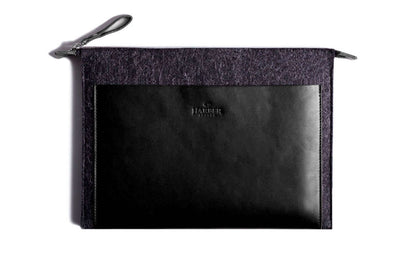 Folio Macbook Leather & Felt Sleeve-4