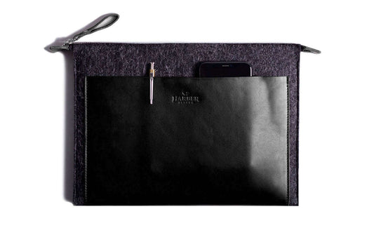 Folio Macbook Leather & Felt Sleeve-5