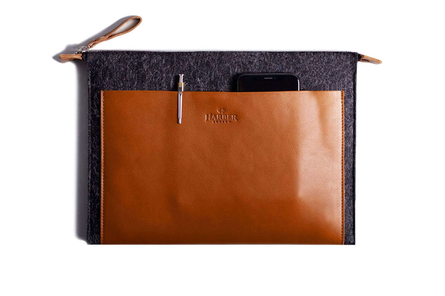 Folio Macbook Leather & Felt Sleeve-1