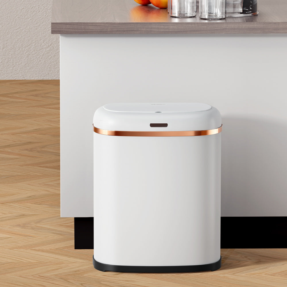 Devanti 38L Motion Sensor Bin – White