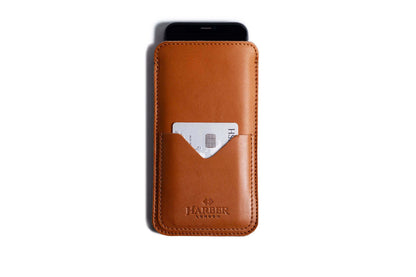 Slim Leather Smartphone Sleeve Case-0