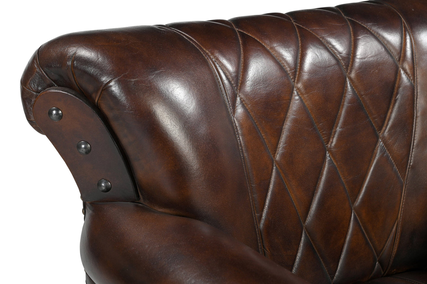 Studded Leather Armchair