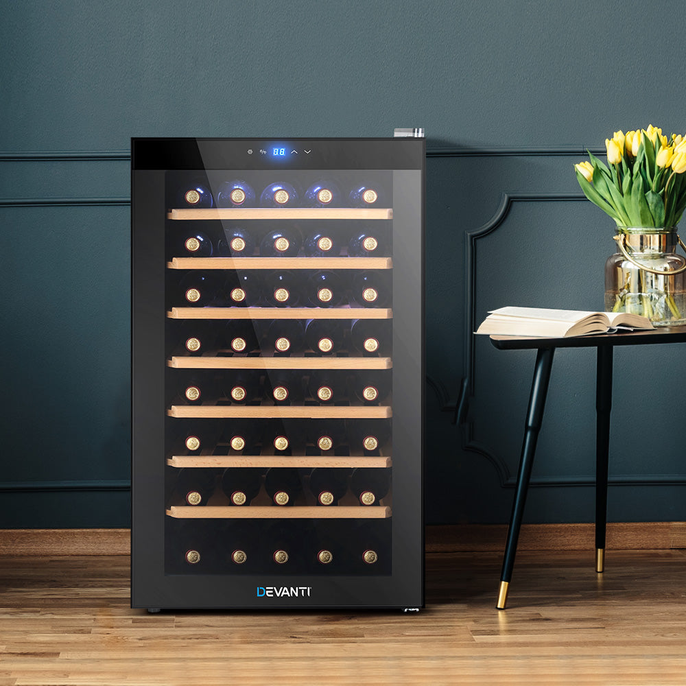 Devanti Wine Fridge Cooler | 51 Bottle Capacity
