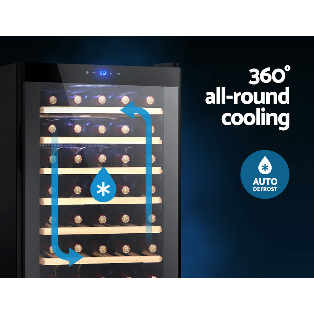 Devanti Wine Fridge Cooler | 51 Bottle Capacity
