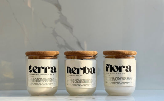 Mood-Boosting Botanical Candle Set – Terra, Herba, Flora